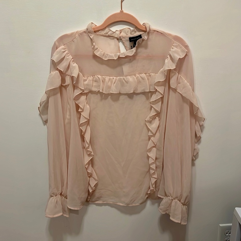 Who What Wear Sheer Top